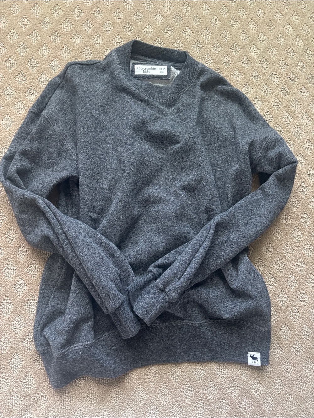 Abercrombie & Fitch kids Charcoal Crewneck Sweater